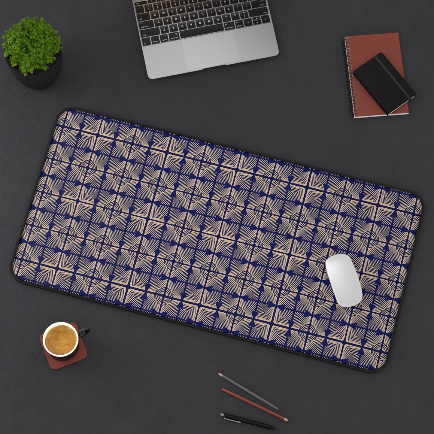 Elegant Geometric Desk Mat for Stylish Workspaces
