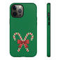 Candy Cane Phone Case: Holiday Spirit, Festive Gift, Cute Accessories, Christmas Decor, Seasonal Style