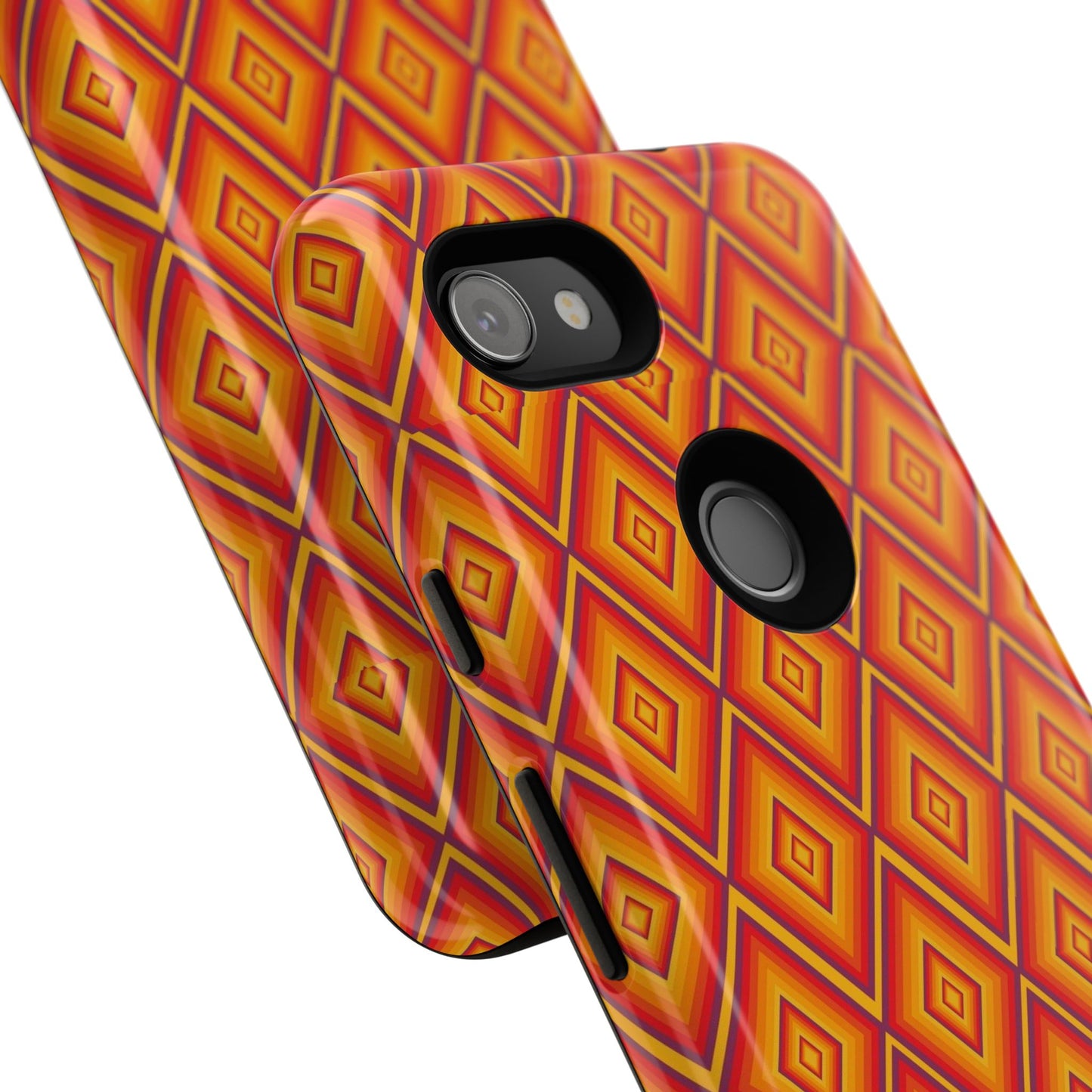 Geometric Phone Case, Tough Cases for Protection, Stylish Smartphone Cover, Vibrant Patterned Phone Accessory, Unique Gift Idea, [...]