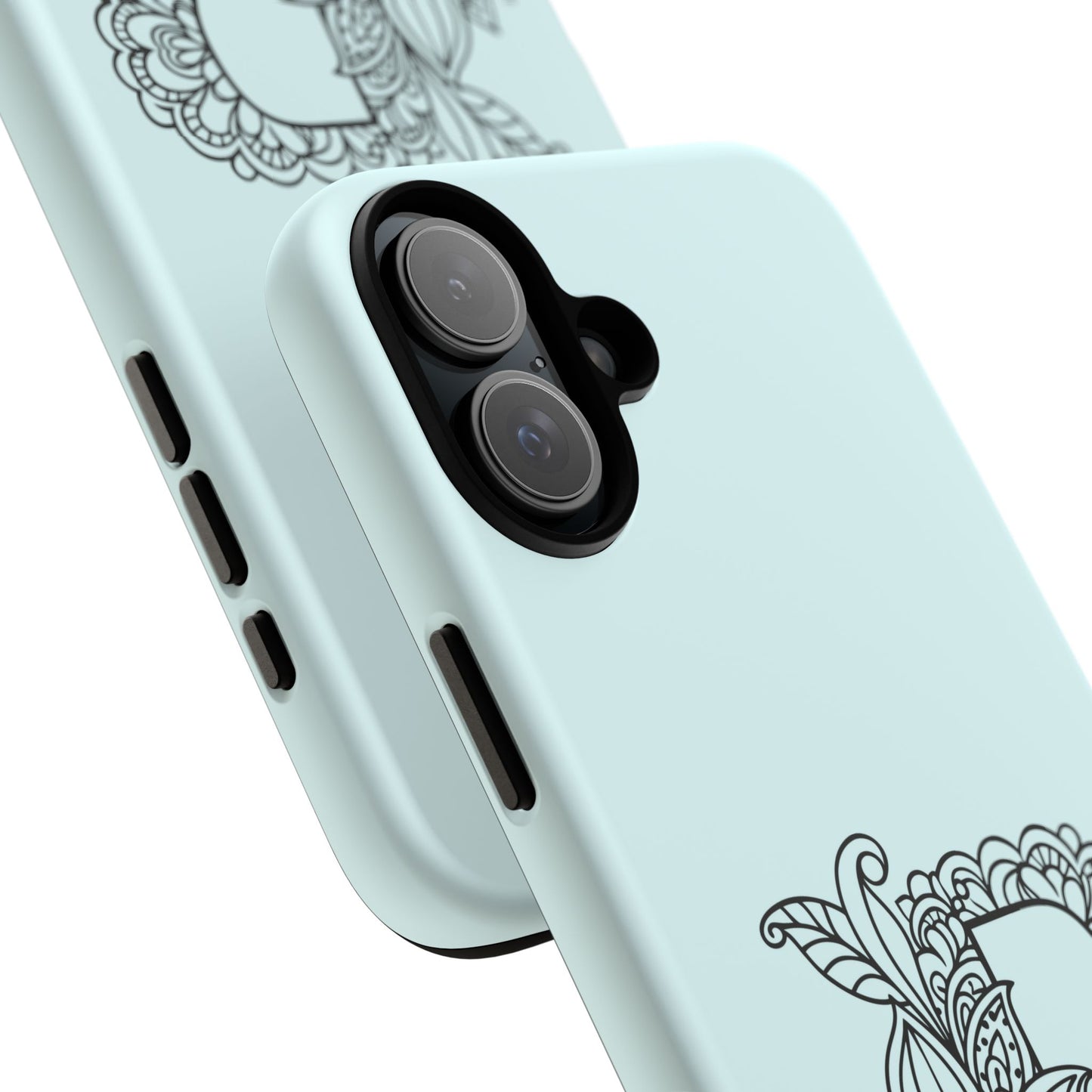 Personalized Tough Phone Case- Letter B, Floral Monogram Cell Phone Cover, Custom Protective Case, Unique Gift, Birthday, Graduation