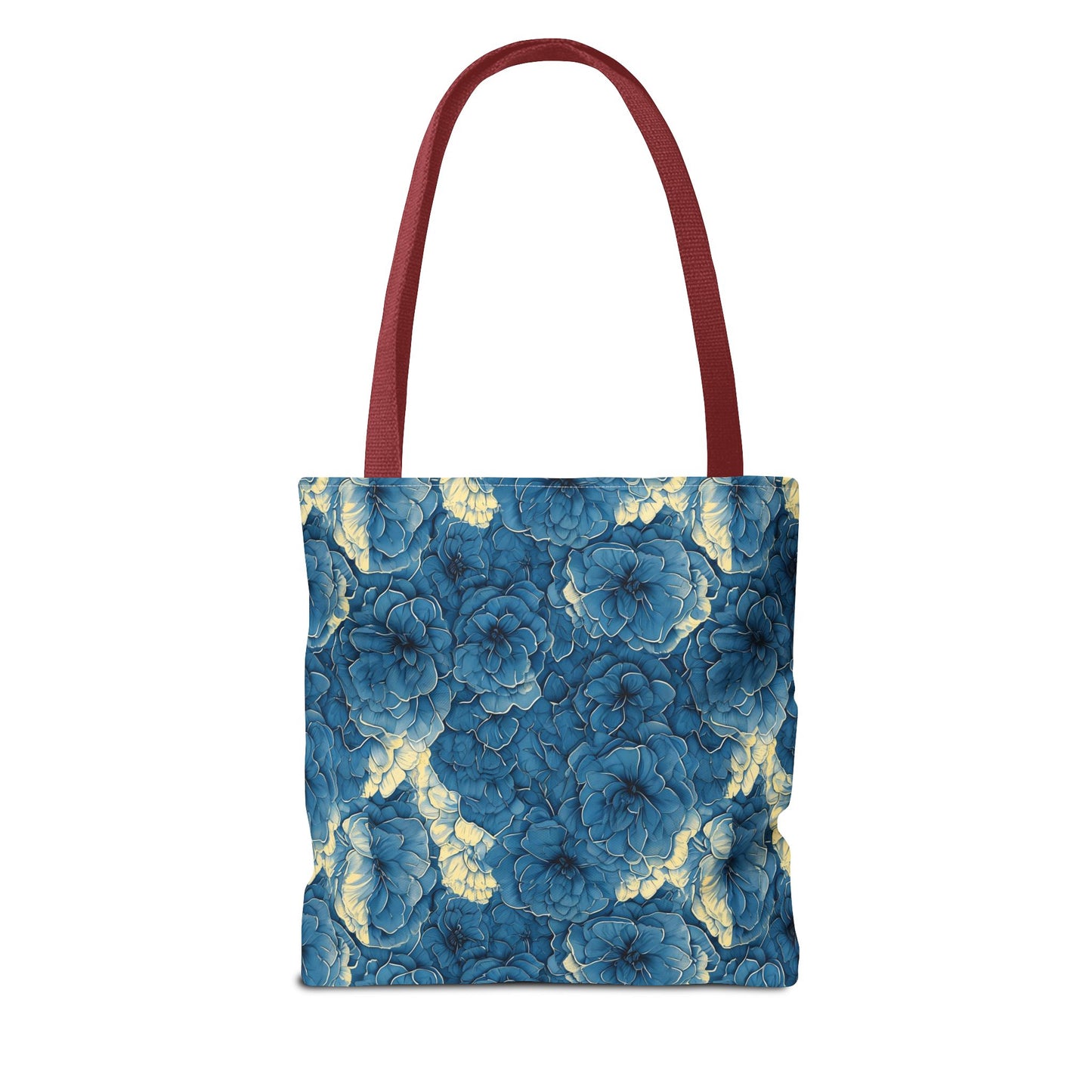 Floral Blue Peony Tote