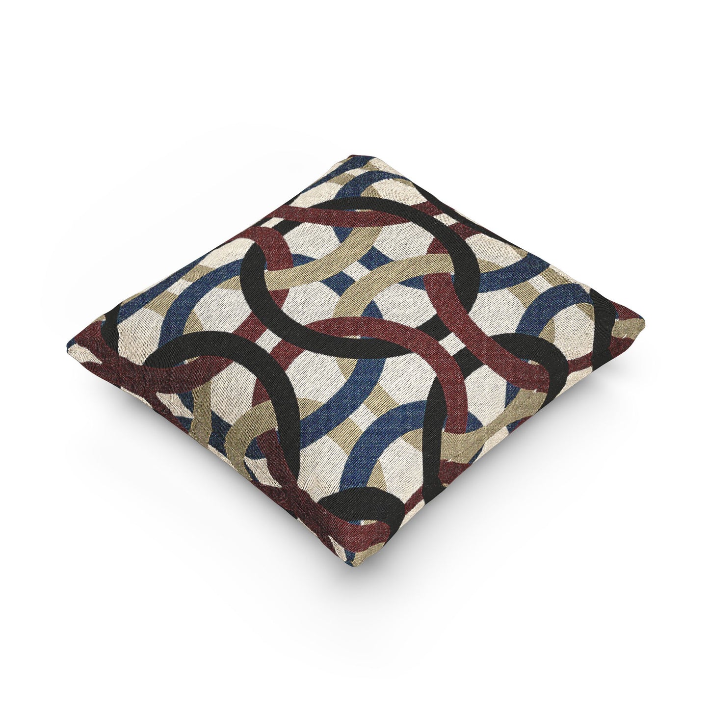 Geometric Woven Pillow, Boho Decor, Cozy Home Accent, Modern Textile Art, Unique Housewarming Gift