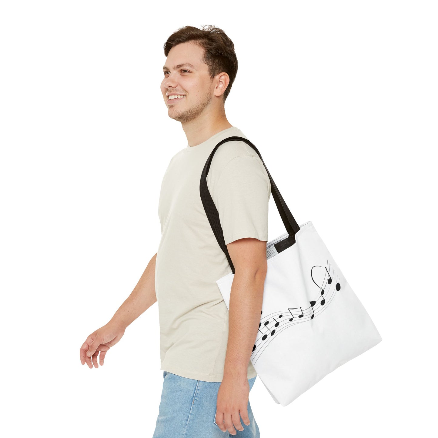 Musical Notes Tote Bag | Perfect for Music Lovers, Eco-Friendly Shopping