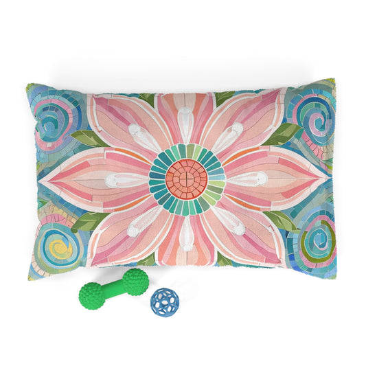 Colorful Floral Pet Bed for Cozy Comfort, Pet Cushion, Dog Bed, Cat Bed, Home Decor, Pet Accessories