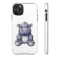 Cute Hippo Phone Case, Unique Tough Cases, Animal Lover Gift, Cute Animal Design, Baby Animal Phone Accessory