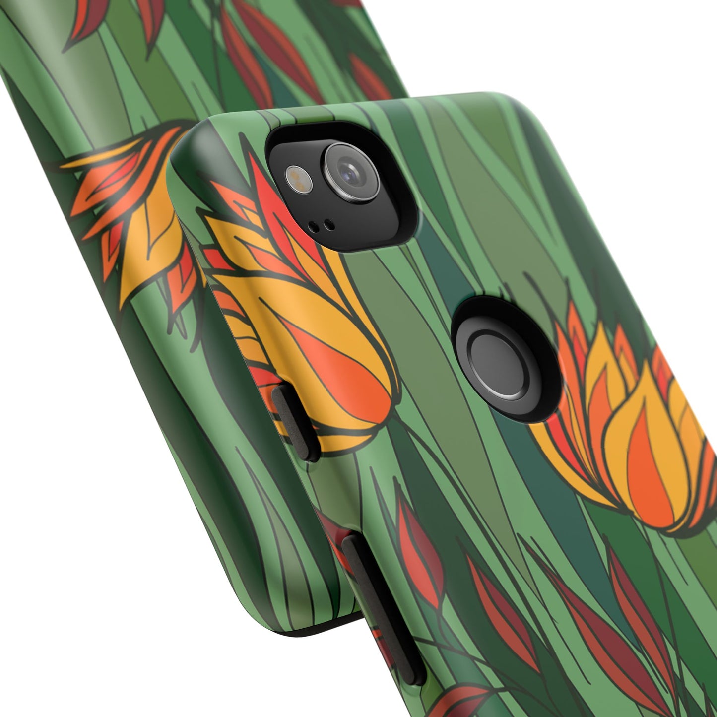 Vibrant Floral Phone Case, Nature-Inspired Tough Case, Eco-Friendly Cover, Unique Gift for Nature Lovers, Spring Decor