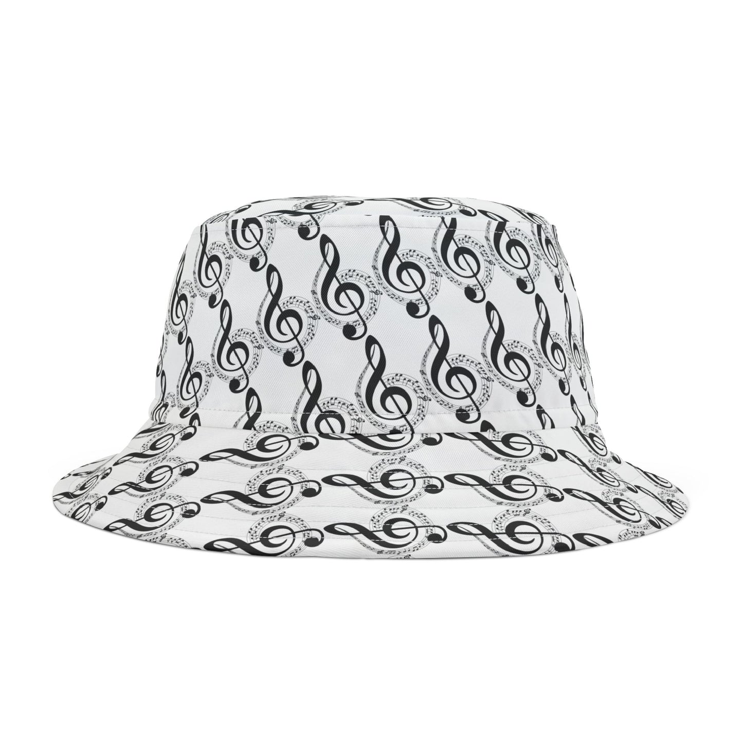 Musical Notes Bucket Hat, Trendy Summer Hat for Music Lovers, Festival Accessory