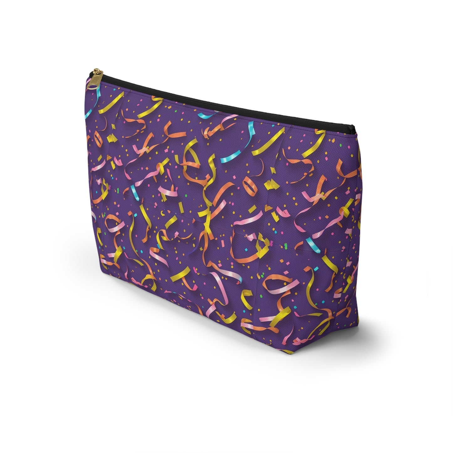Celebrate in Style: Colorful Confetti Accessory Pouch, Party Gift, Makeup Bag, Organizing Pouch, Fun Travel Case, Multipurpose Zipper Pouch