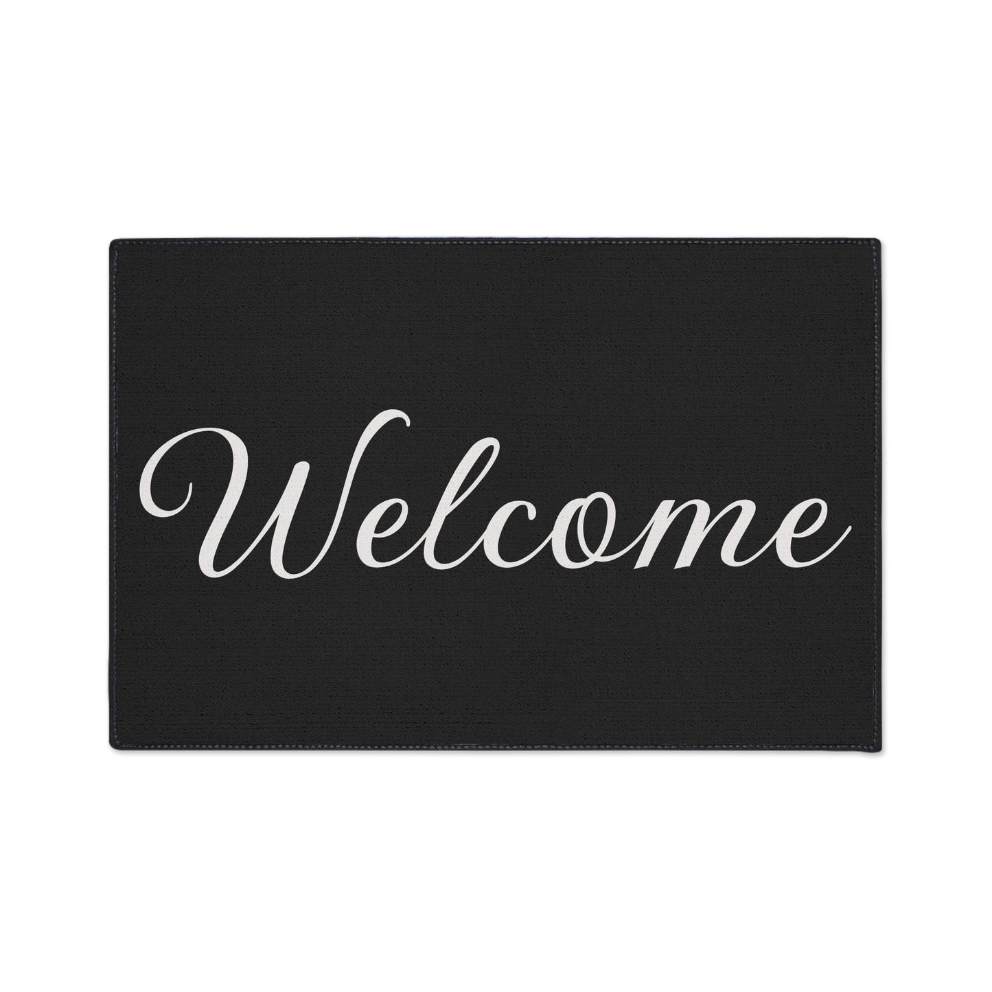 Welcome Heavy Duty Floor Mat — Durable Outdoor/Indoor Doormat with Elegant Script
