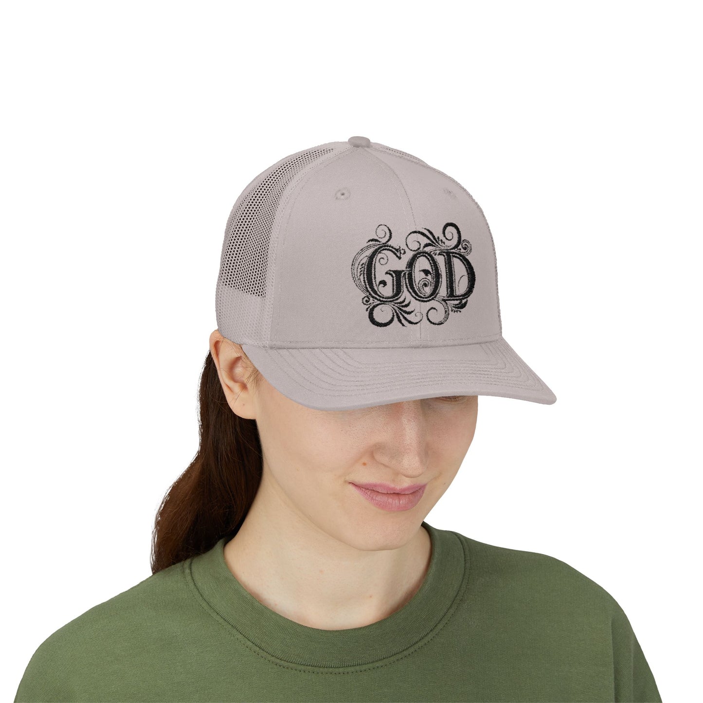 Divine Faith Snapback Trucker Cap - Spiritual Fashion, God Theme hat, Outdoor Style, Gift for Believers, Casual Wear