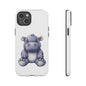 Cute Hippo Phone Case, Unique Tough Cases, Animal Lover Gift, Cute Animal Design, Baby Animal Phone Accessory