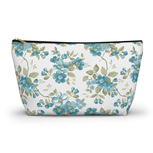 Floral Accessory Pouch, Makeup Bag, Organizing Pouch, Gift for Her, Travel Companion