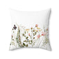 Floral Decorative Pillow, Cozy Home Accent, Botanical Cushion, Ideal Gift for Home Decor, Spring and Summer Vibes, Perfect for Living Room