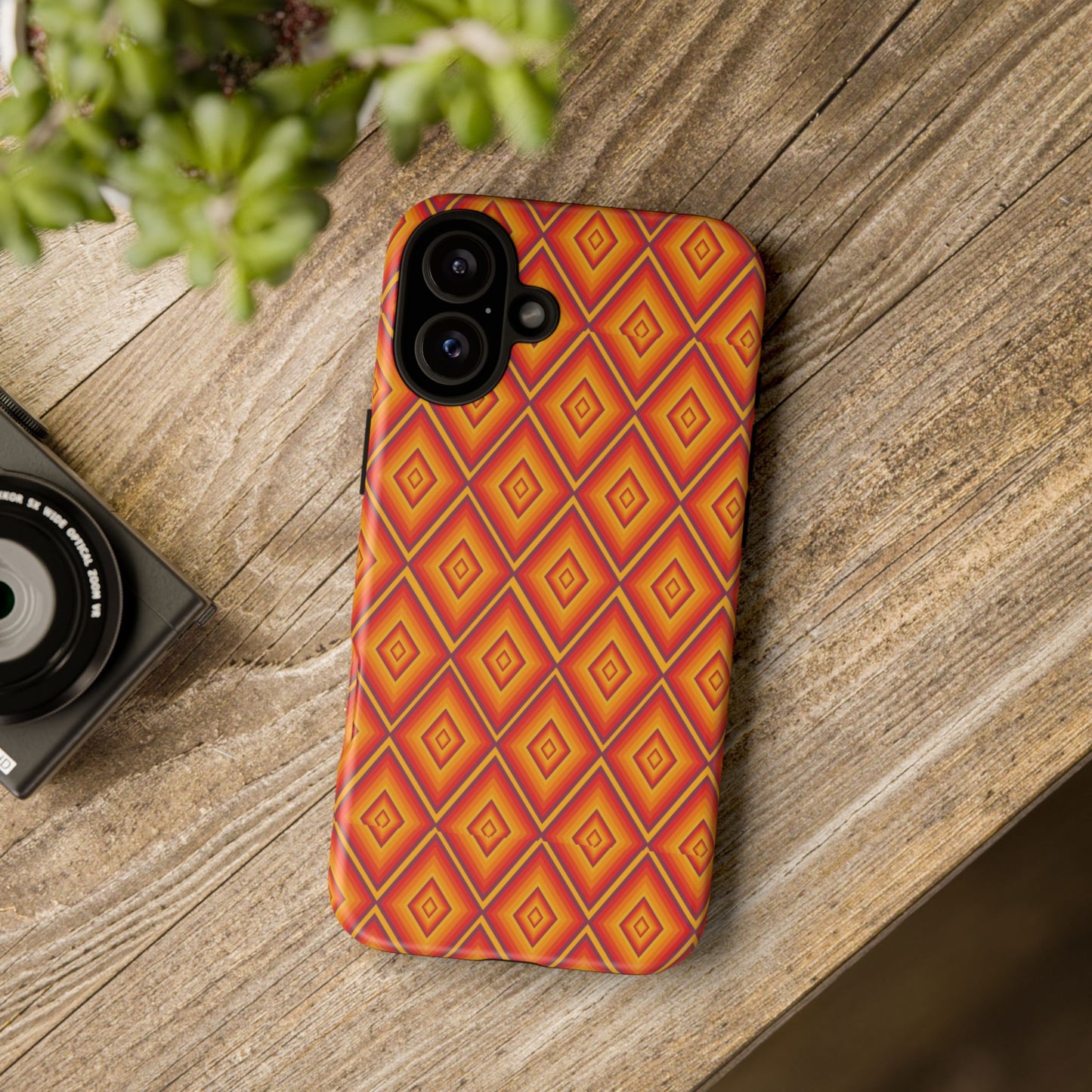 Geometric Phone Case, Tough Cases for Protection, Stylish Smartphone Cover, Vibrant Patterned Phone Accessory, Unique Gift Idea, [...]