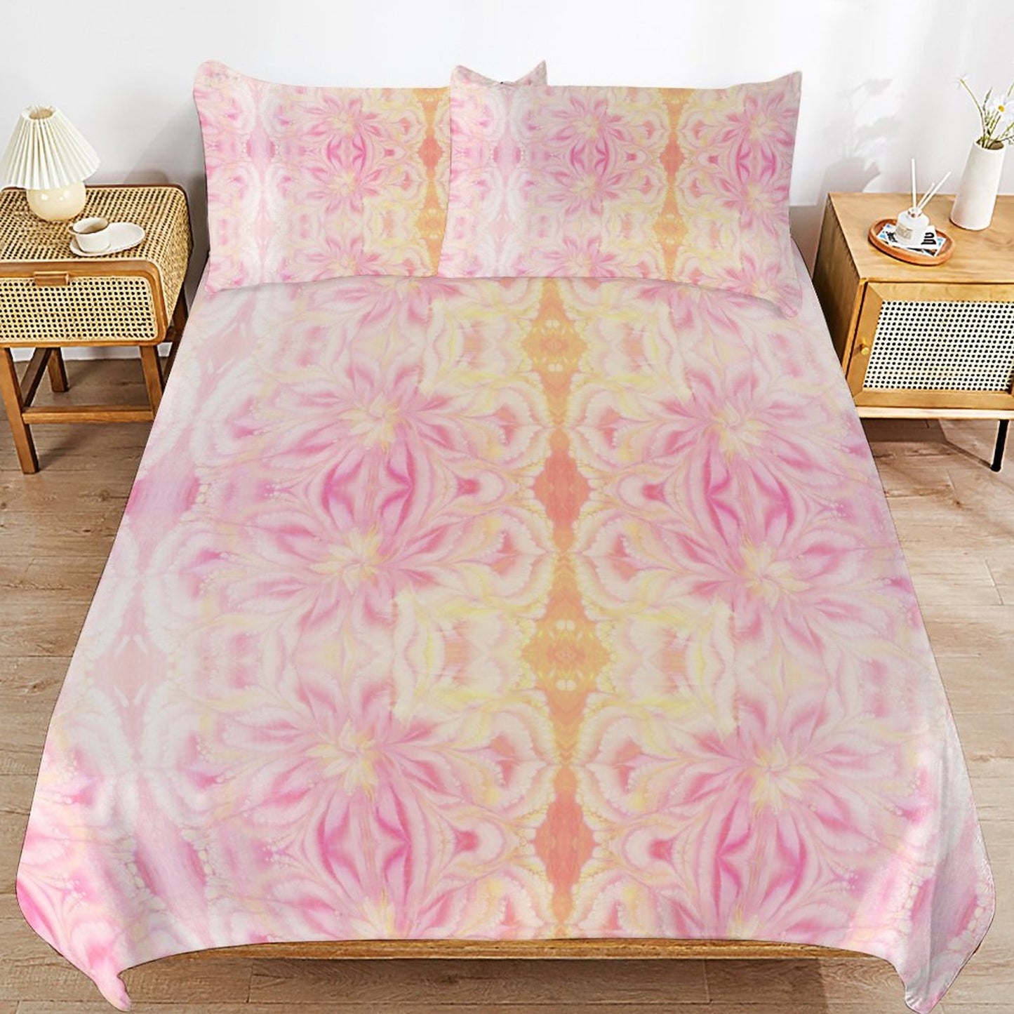 3-Piece Bedding Set-102"x90"/ 259x229cm (Dual-sided Printing)