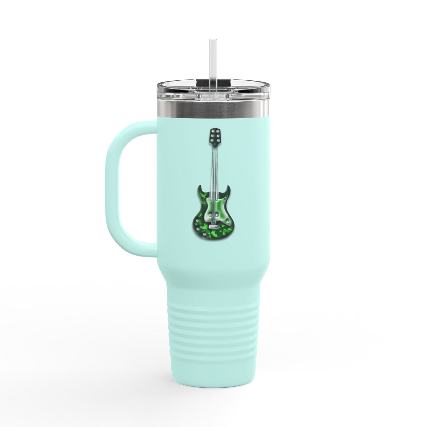 Rockin' Insulated Travel Mug, 40oz - Perfect for Concerts, Road Trips, Gifts for Musicians, Guitar Lovers, Eco-Friendly Coffee Cups