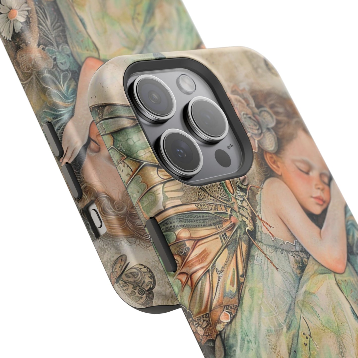 Fairy Sleeping Phone Case — Magnetic Impact-Resistant iPhone Cover