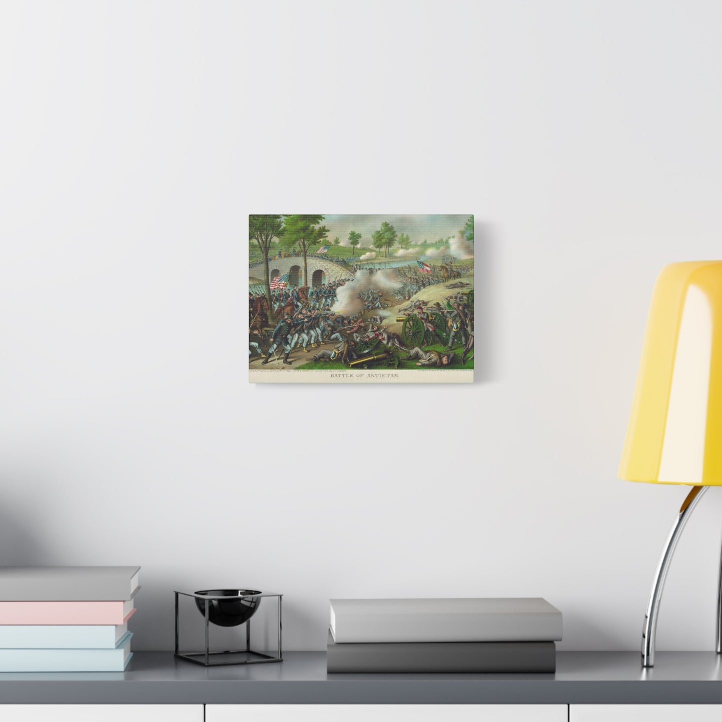 Antietam Battle Canvas Print — Civil War Historical Wall Art (Matte Stretched)