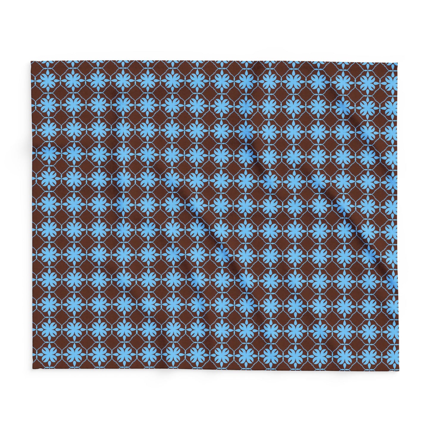 Cozy Arctic Fleece Blanket, Snowflake Pattern Throw, Winter Decor, Gift for Home, Outdoor Blanket, Holiday Blanket