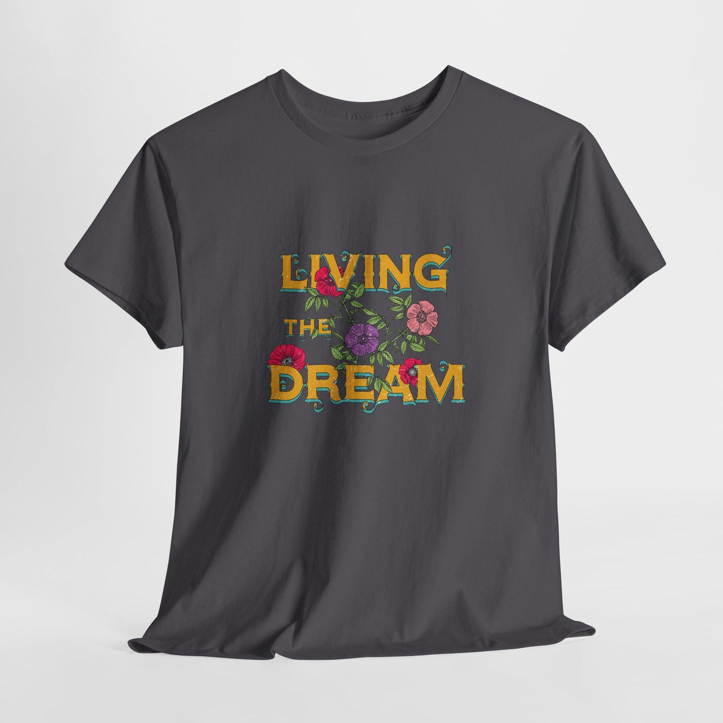 Living the Dream Floral Tee, Unisex Cotton T-Shirt, Inspirational Gift, Casual Everyday Wear, Flower Graphic Shirt, Summer Wardrobe [...]