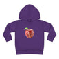 Cute Apple Toddler Pullover Fleece Hoodie - Cozy, Fun, Playful Kidswear, Perfect Gift for Birthdays, Play Dates, or Fall Outings