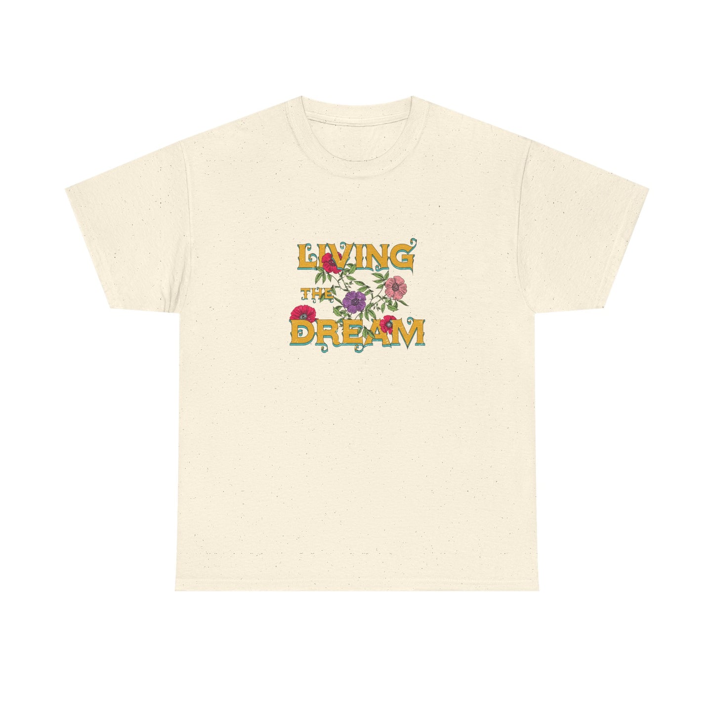 Living the Dream Floral Tee, Unisex Cotton T-Shirt, Inspirational Gift, Casual Everyday Wear, Flower Graphic Shirt, Summer Wardrobe [...]