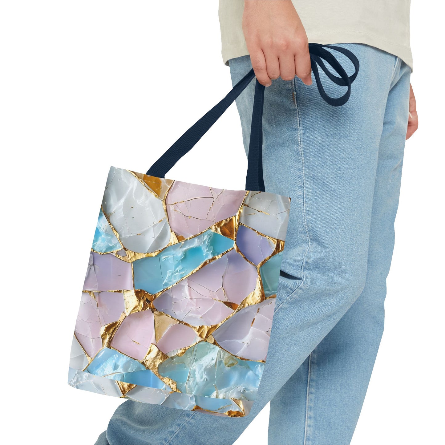 Elegant Geode Tote Bag - Chic Shopping Bag, Stylish Beach Tote