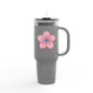 Charming Floral Insulated Travel Mug | 40oz Coffee Cup, Personalized Gift, Summer Hydration, Eco-Friendly Drinkware, Perfect for Road Trips
