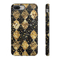Elegant Gold & Black Phone Case for Tough Protection