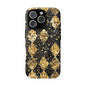 Elegant Gold & Black Phone Case for Tough Protection