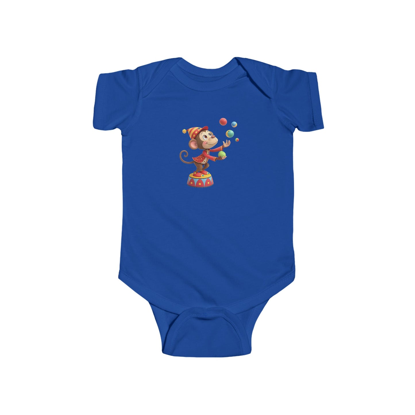 Playful Monkey Infant Bodysuit, Cute Baby Outfit, Circus Theme Baby Wear, Toddler Gift, Baby Shower Gift