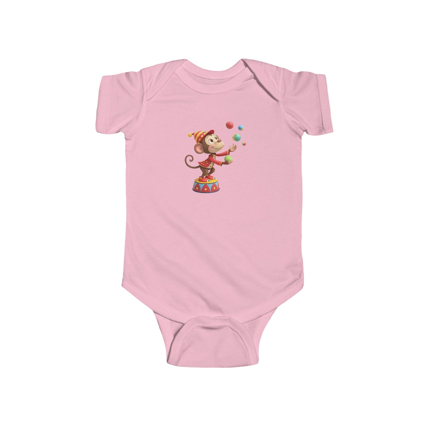 Playful Monkey Infant Bodysuit, Cute Baby Outfit, Circus Theme Baby Wear, Toddler Gift, Baby Shower Gift