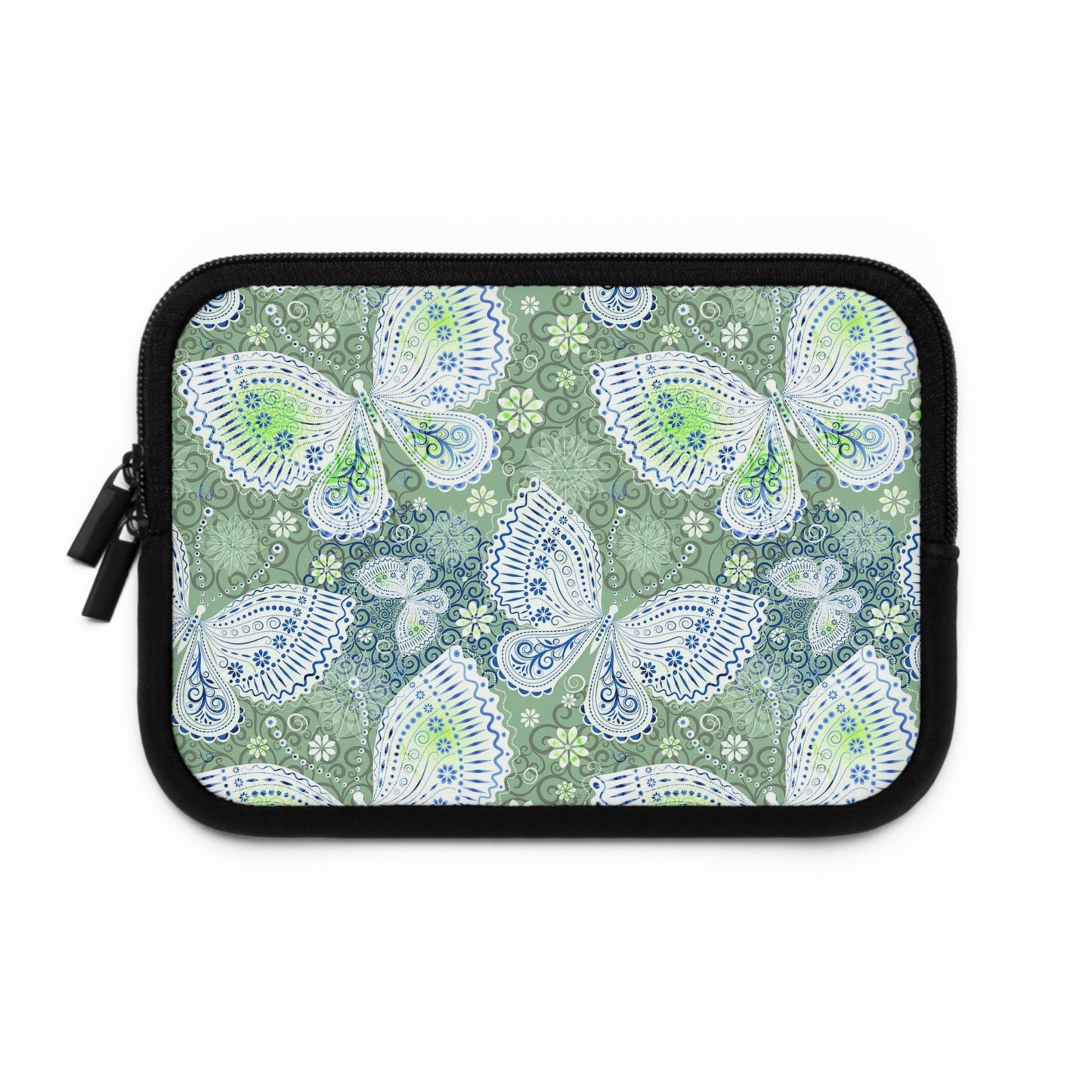 Butterfly Pattern Laptop Sleeve, Eco-Friendly Laptop Case, Computer Bag, Gift for Her, Personalized Tech Accessory