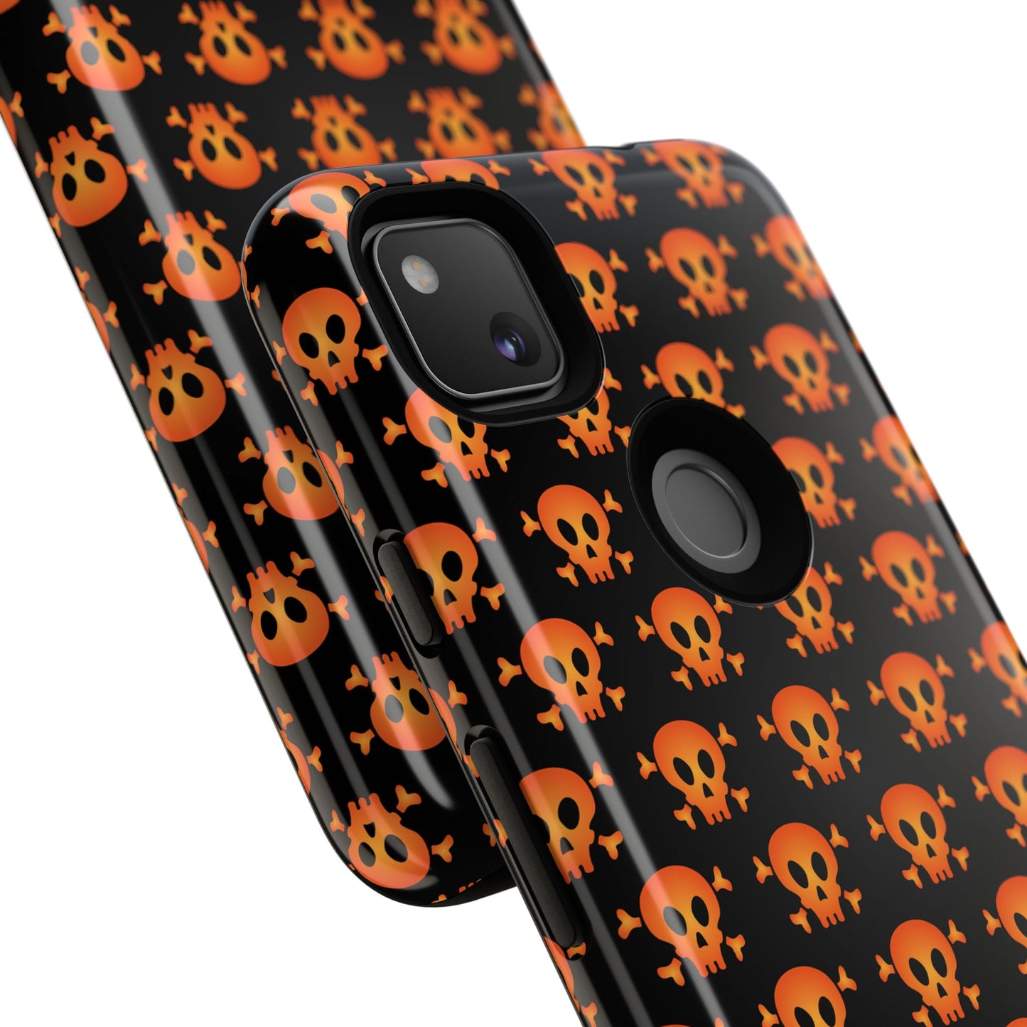 Halloween Skull Phone Case, Spooky Mobile Cover, Trick or Treat Accessory, Goth Gift, Skull Pattern Design