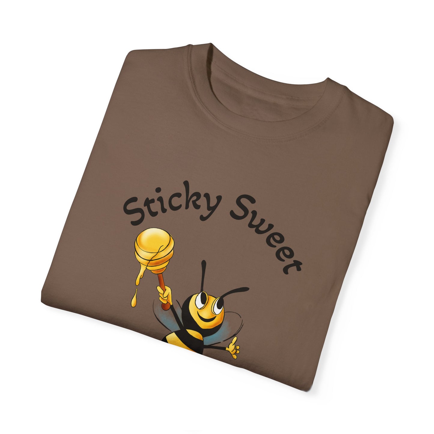 Bee-Themed Unisex T-Shirt - "Sticky Sweet" Graphic