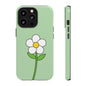 Floral Phone Case - Tough Cases for Nature Lovers, Cute Green Flower Design, iPhone Cover, Gift for Her, Spring Accessories