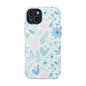 Floral Pastel Magnetic Impact Phone Case — Blue & Pink Botanical Design