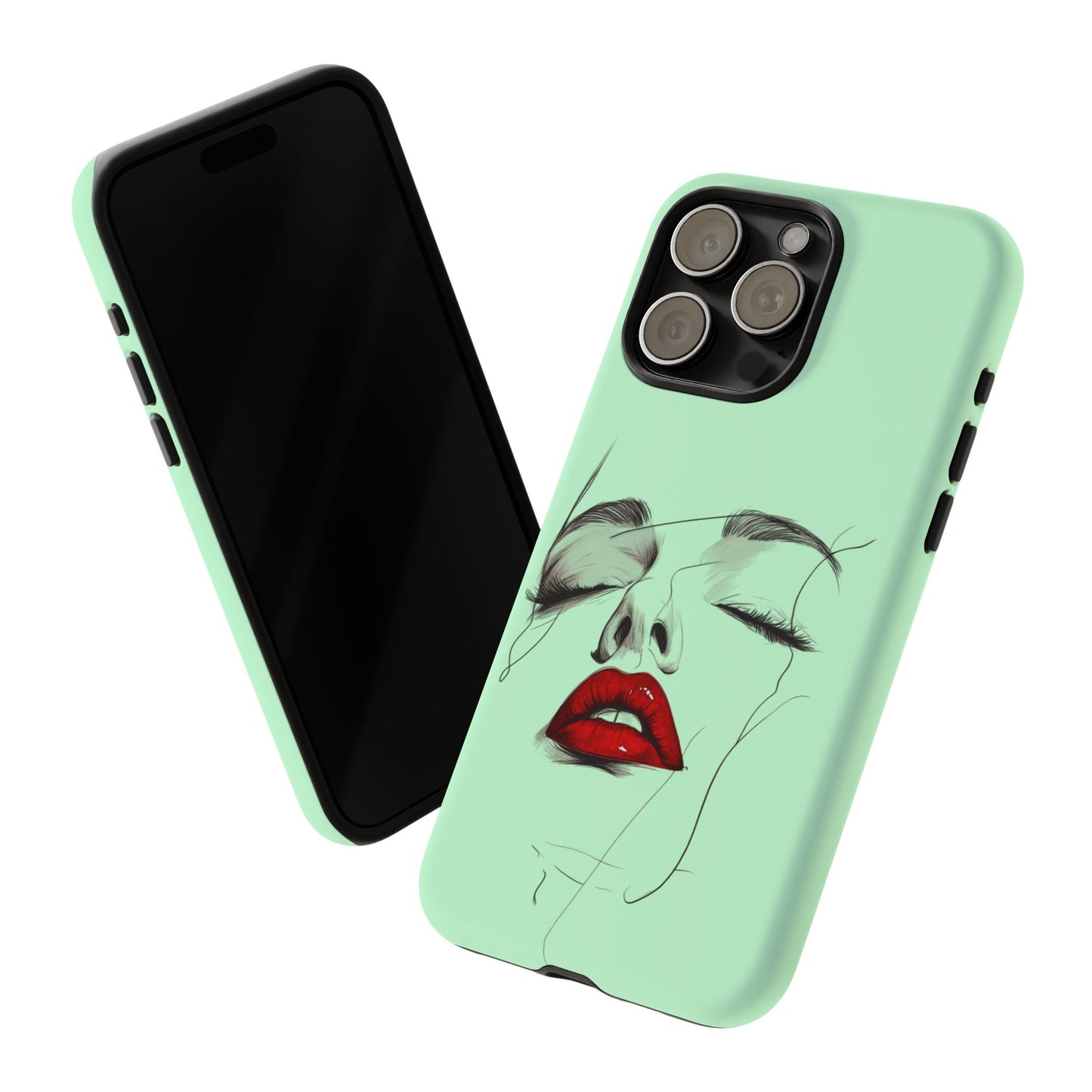 Stylish Phone Case, Artistic Phone Cover, Trendy Tech Accessory, Unique Cell Phone Protector, Gift for Her, Modern Aesthetic