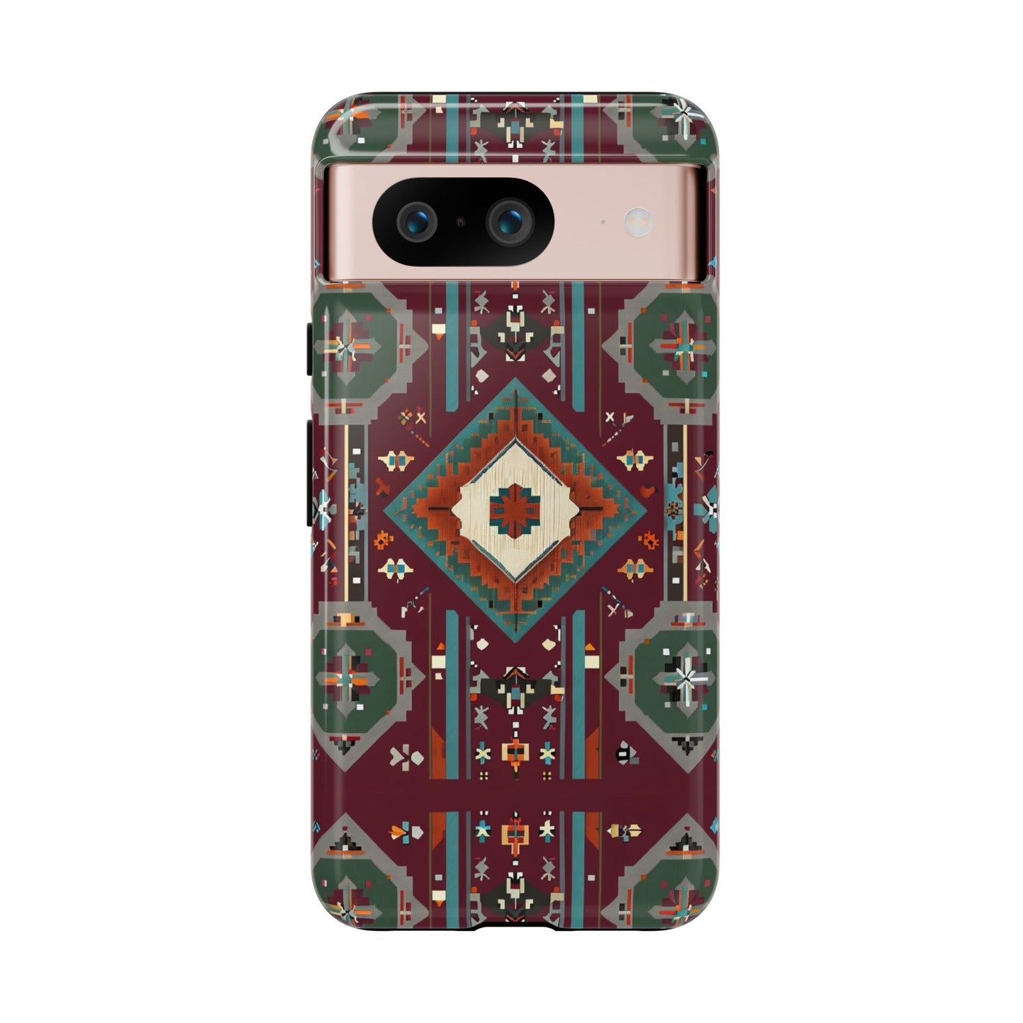 Tribal Pattern Phone Case - Boho Chic, Tough Durable Cover, Stylish Tech Accessory, Gift for Him/Her, Festival Essentials