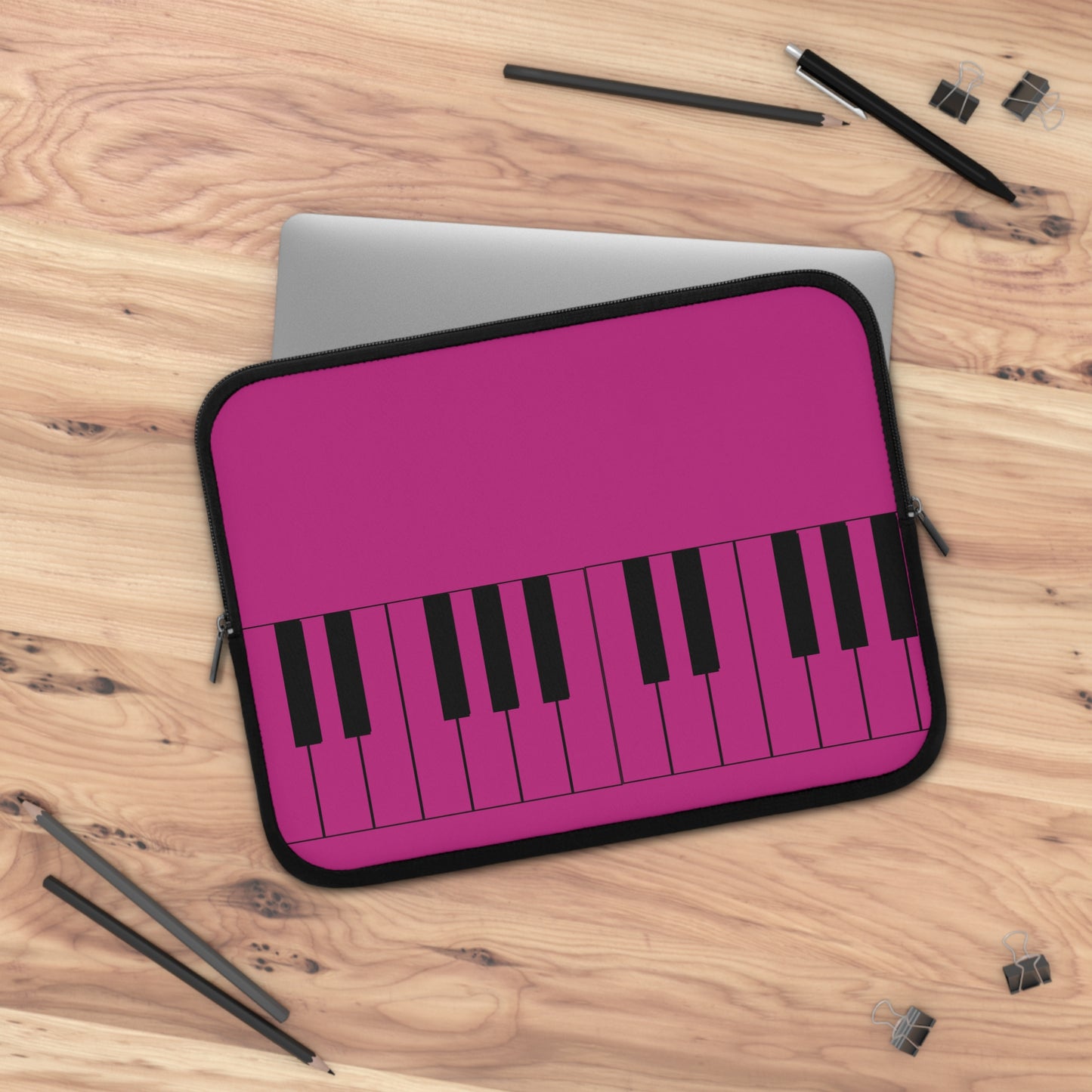 Piano Keys Laptop Sleeve | Music Lover's Case, Gifts for Musicians, Tech Accessories, Piano Decor, Stylish Computer Sleeves