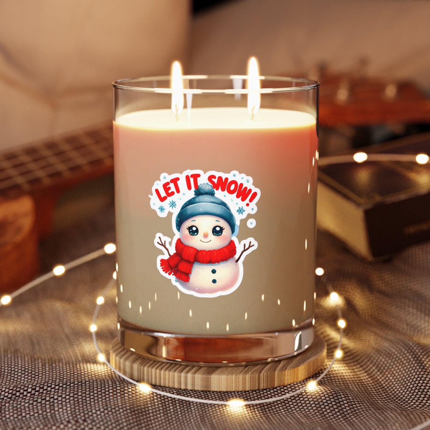 Winter Scented Candle - 'Let It Snow!' Seasonal 11oz Aromatherapy