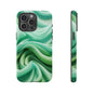 Stylish Phone Case, Tough Case, Green Abstract Design, Cell Phone Cover, Unique Gift, Trendy Accessory