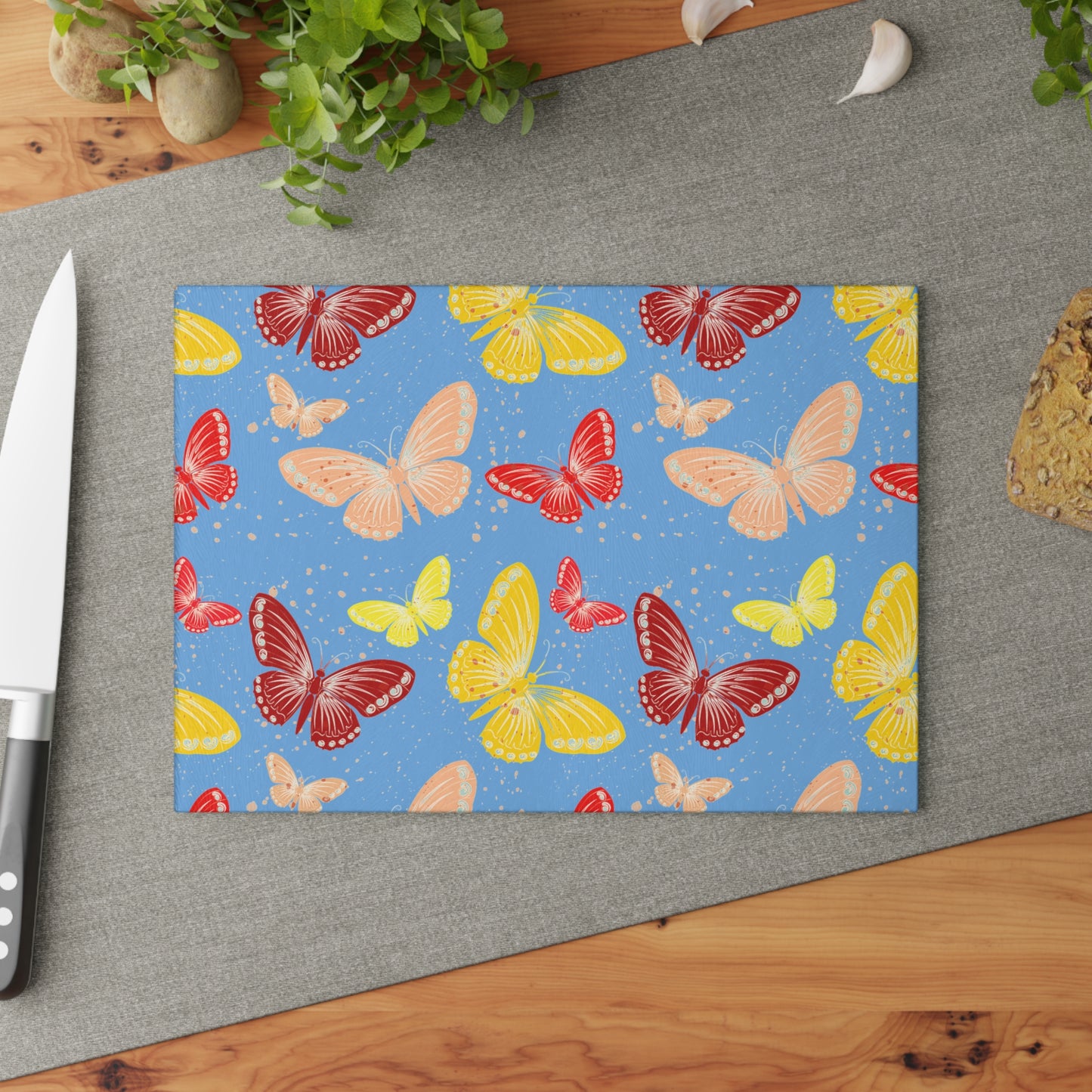 Banana Pattern Glass Cutting Board for Kitchen Decor, Unique Gift for Foodies, Housewarming, Cooking, Stylish Kitchen Accessory, Gift [...]
