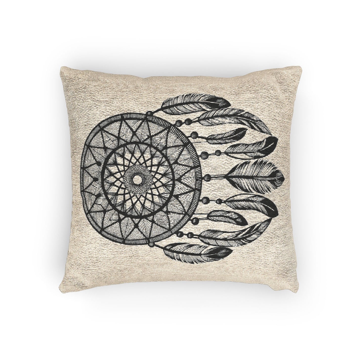 Boho Dreamcatcher Woven Pillow - Cozy Decor for Spiritual Spaces
