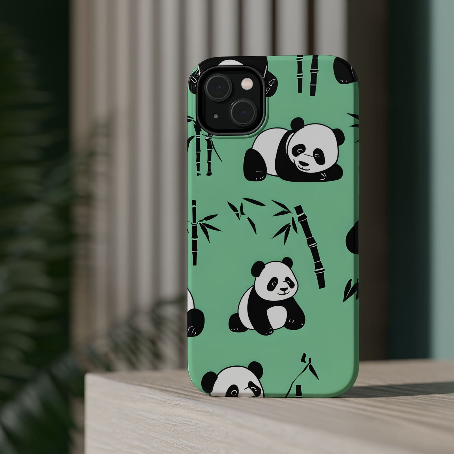 Panda Bamboo Magnetic Impact-Resistant Phone Case