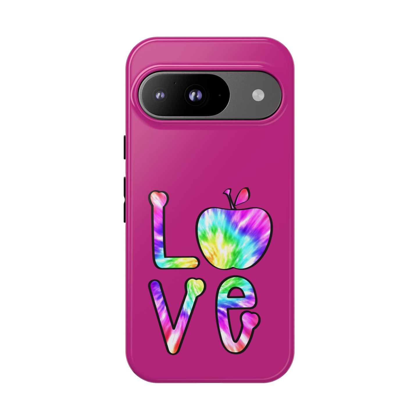 Colorful Love Phone Case, Tough Cases for iPhone, Cute Phone Accessory, Gift for Her, Summer Vibe Phone Cover