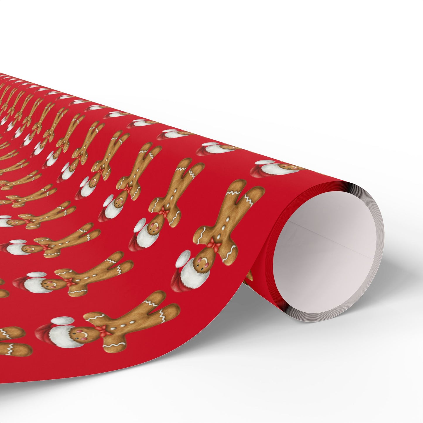 Festive Wrapping Paper for Gift-Giving, Christmas Wrap, Holiday Decorations, Gift Wrap for Birthdays, Gingerbread Theme