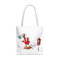 Quirky Cartoon Tote Bag, Funny Gift, Bird Lover's Bag, Everyday Use, Shopping
