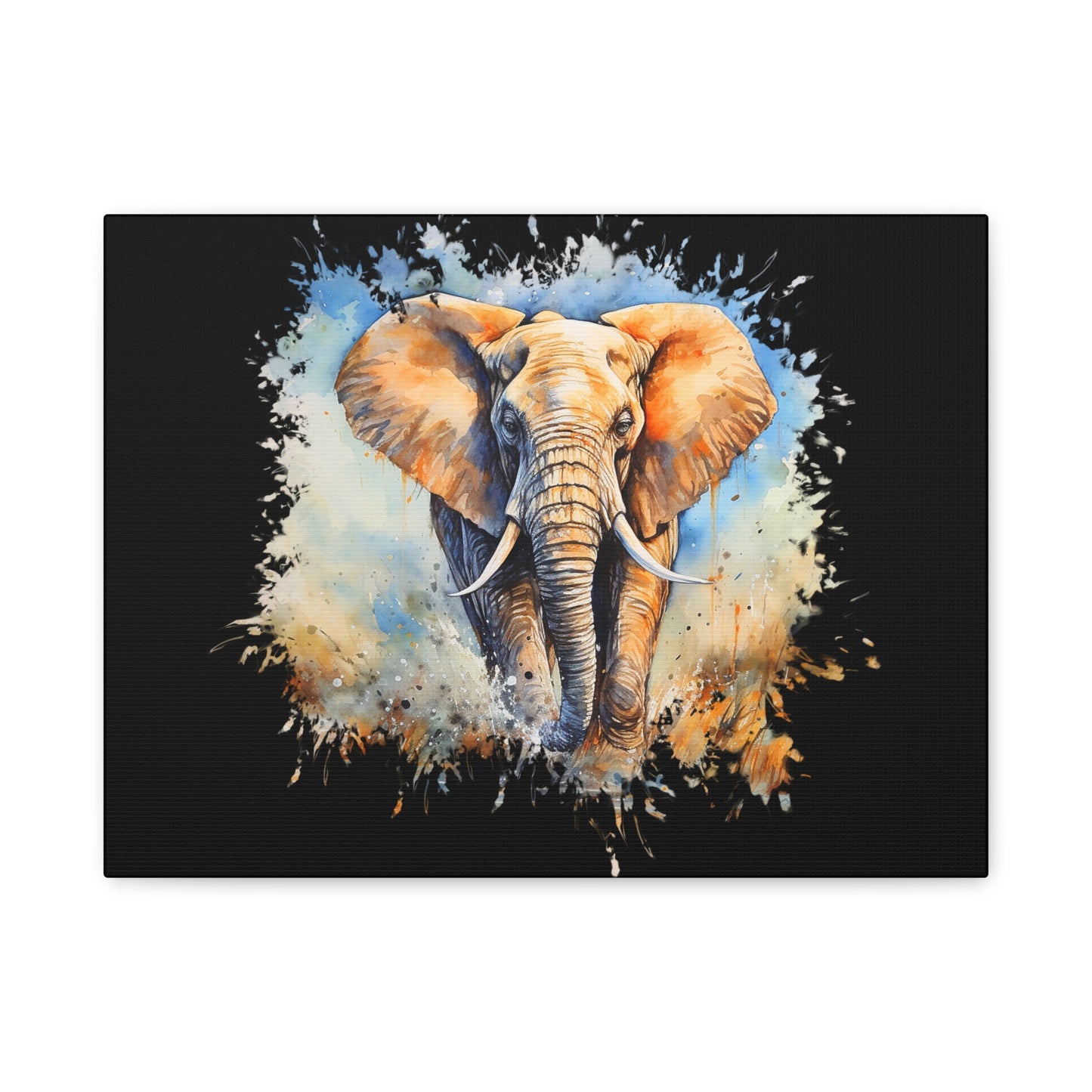 Matte Canvas, Stretched, 1.25" - Elephant