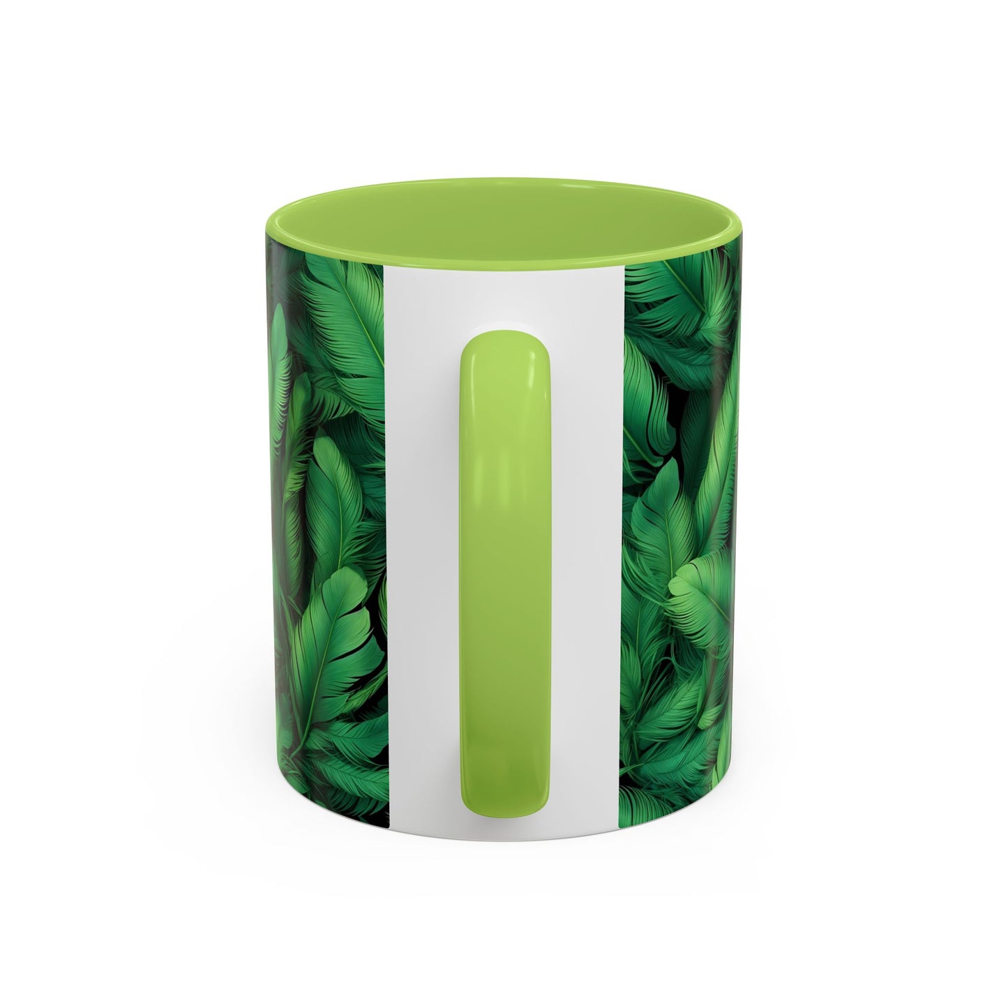 Tropical Leaf Coffee Mug - Green Botanical Drinkware, Ideal Gift for Nature Lovers, Home Decor, Tropical Theme, Eco-Friendly Beverage